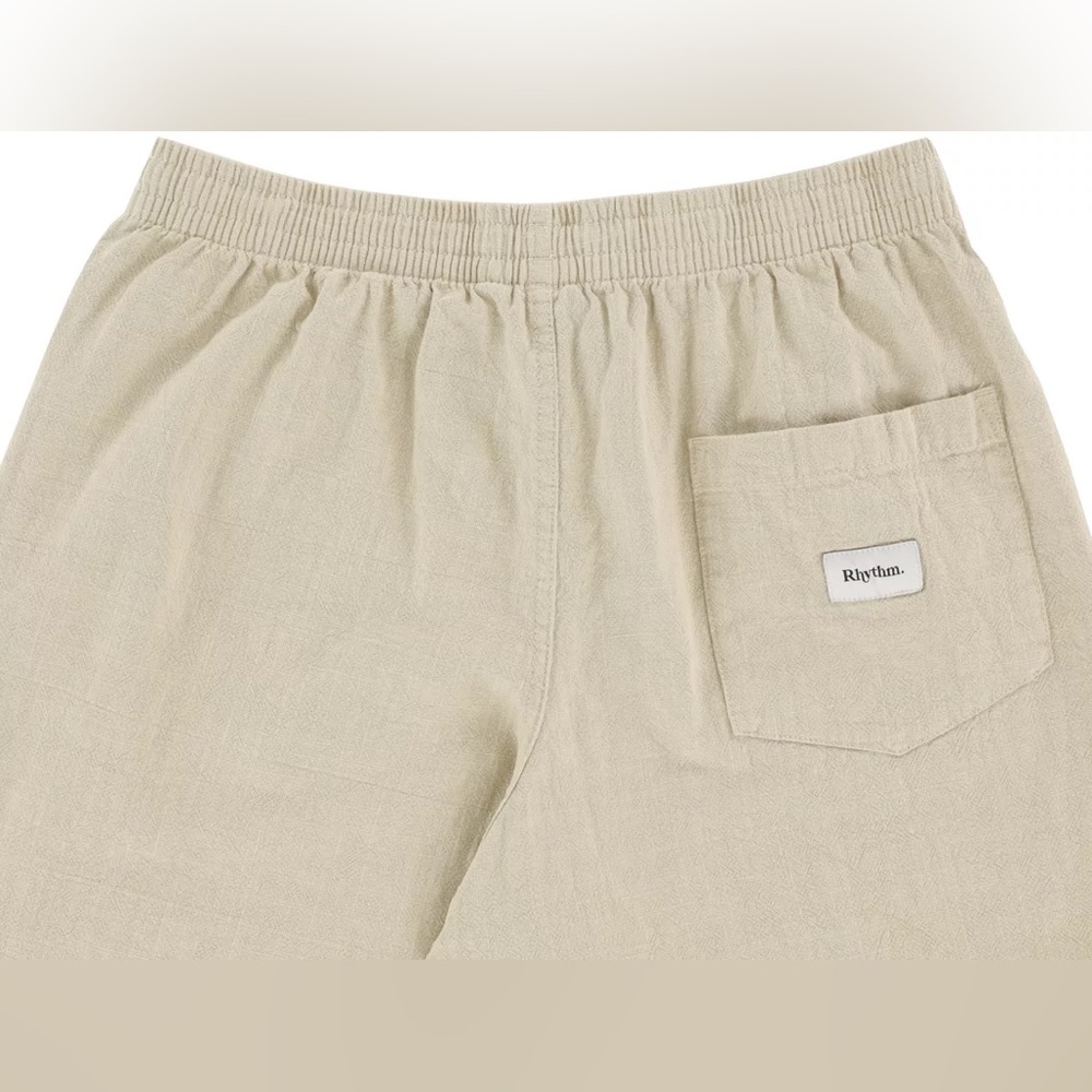 Rhythm Cotton/Linen Drawstring Shorts - Picture 3 of 12